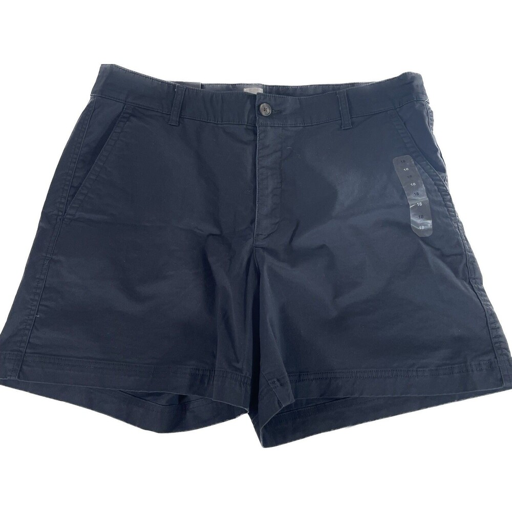 GAP Women's Size 18 Girlfriend Black Shorts Stretch